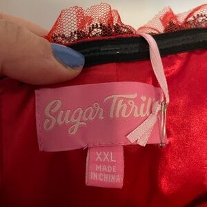 Red sugars thrills dress